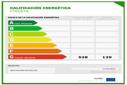 Energy certificate